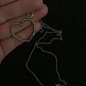 James Avery Heart Charm Necklace
